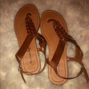 Brown American Eagle Sandals